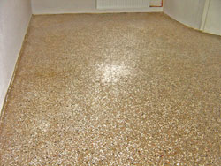 Fertige Terrazzo Boden