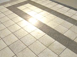 Terrazzo Platten nach der Sanierung